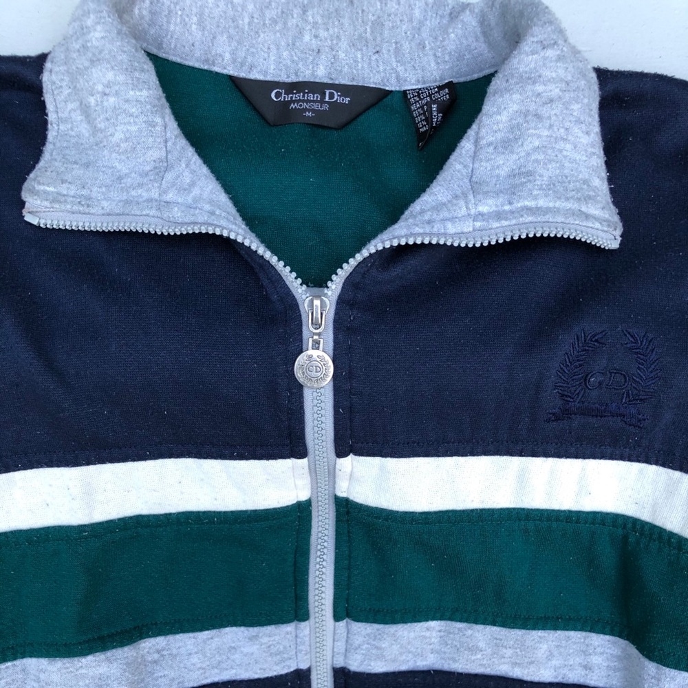 Christian Dior Zip Up Sweater